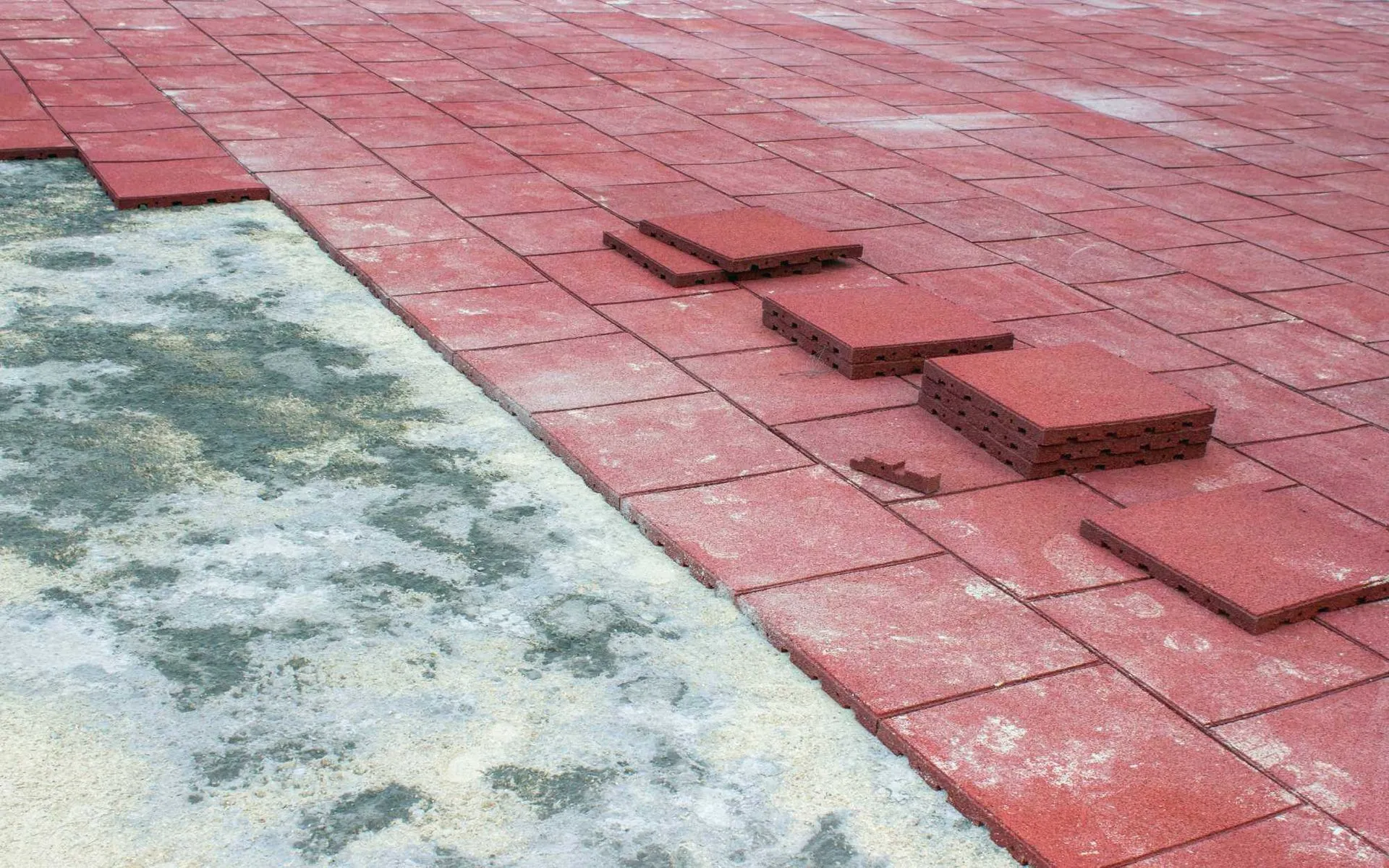 rubber pavers installation in Reno, Nevada